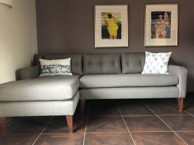 light grey sofa